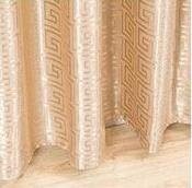 Cortinas semi opaca para salas ,habitación ,salones para cualquier tipo de ventana barcones color dorado con 8 ollaos de acero. - Imagen 4