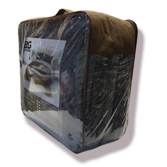 Edredón Sherpa Nórdico Gris Oscuro Jacquard Waves: Sedalina Tacto Peluche, Sherpa Interior, 600grs Gramaje, 260cm Largo + Fundas Almohadas Regalo 50x70cm. - Imagen 3