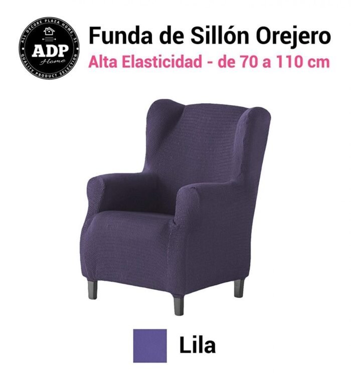 Fundas/Protectores de Sofá de Alta Elasticidad: en color lila. - Imagen 4