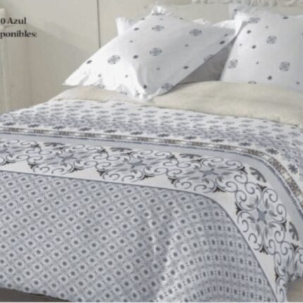 Edredón Tolrá CS008 en Azul: Sherpa 150cm, 600gm con Borreguito para Otoño e Invierno.