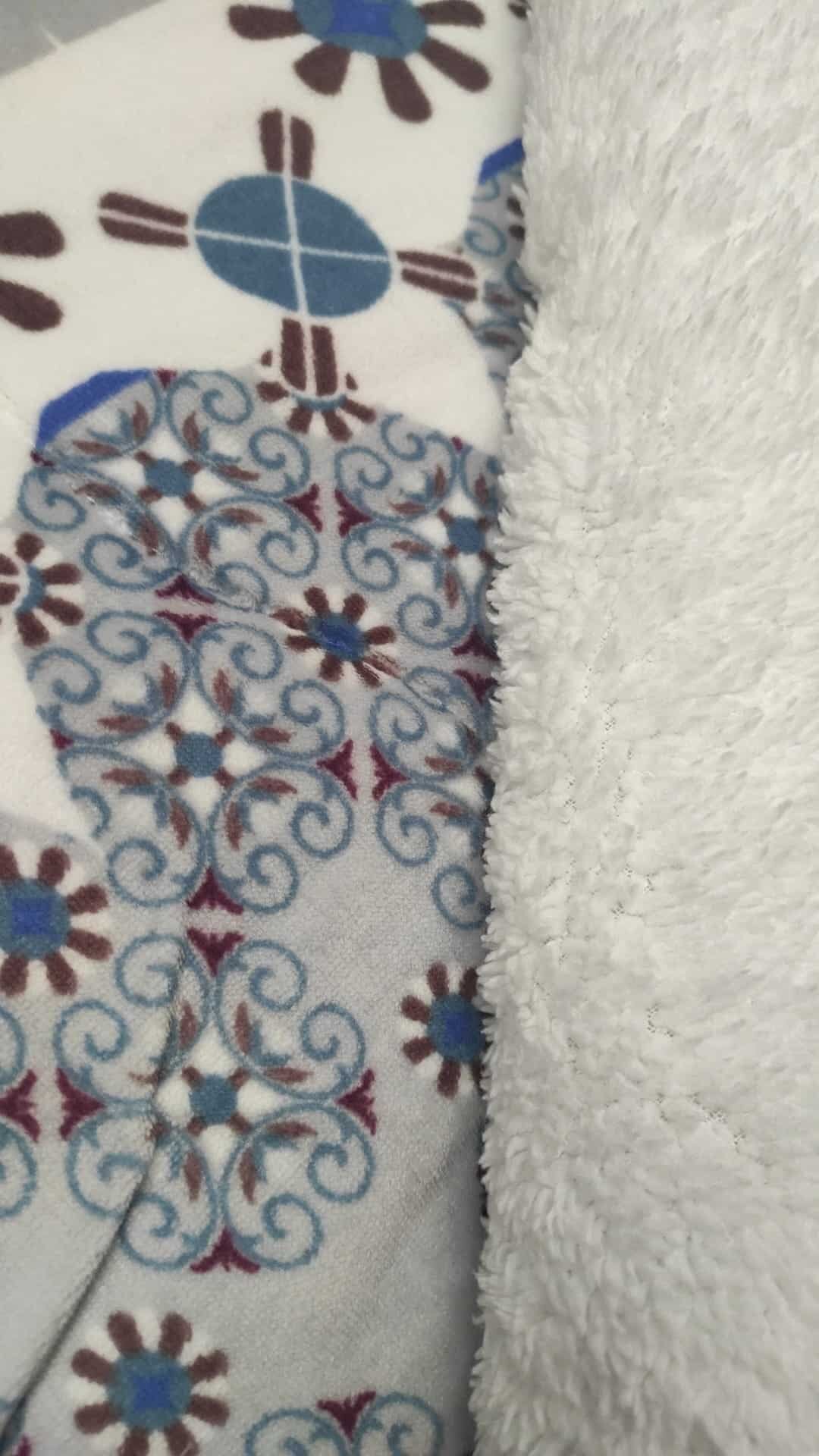 Edredón Tolrá CS008 en Azul: Sherpa 150cm, 600gm con Borreguito para Otoño e Invierno. - Imagen 5