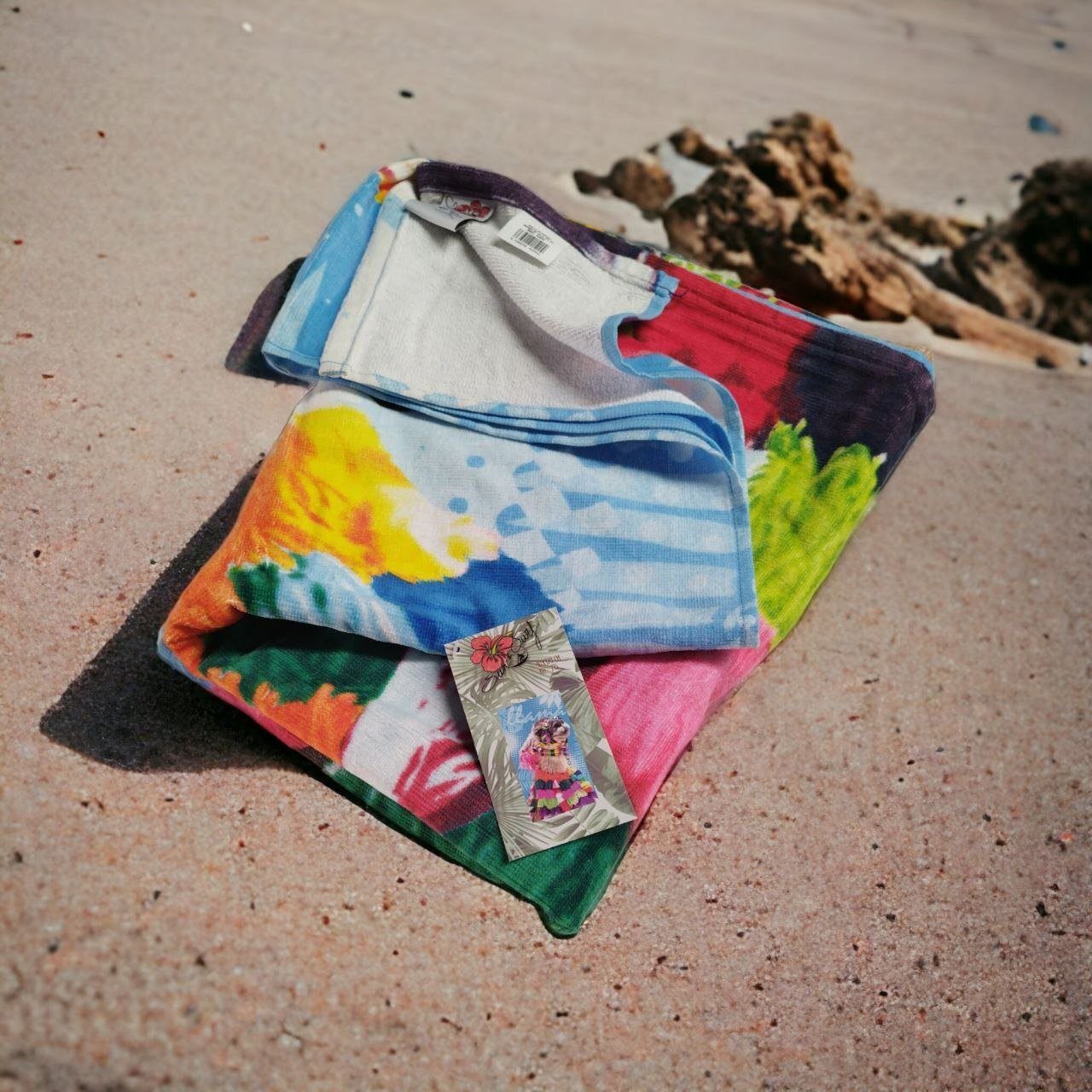 Toalla de playa grande algodón egipcio rápido secado y absorbente Medidas 90_x_175 cm, envíos desde España. - Imagen 5