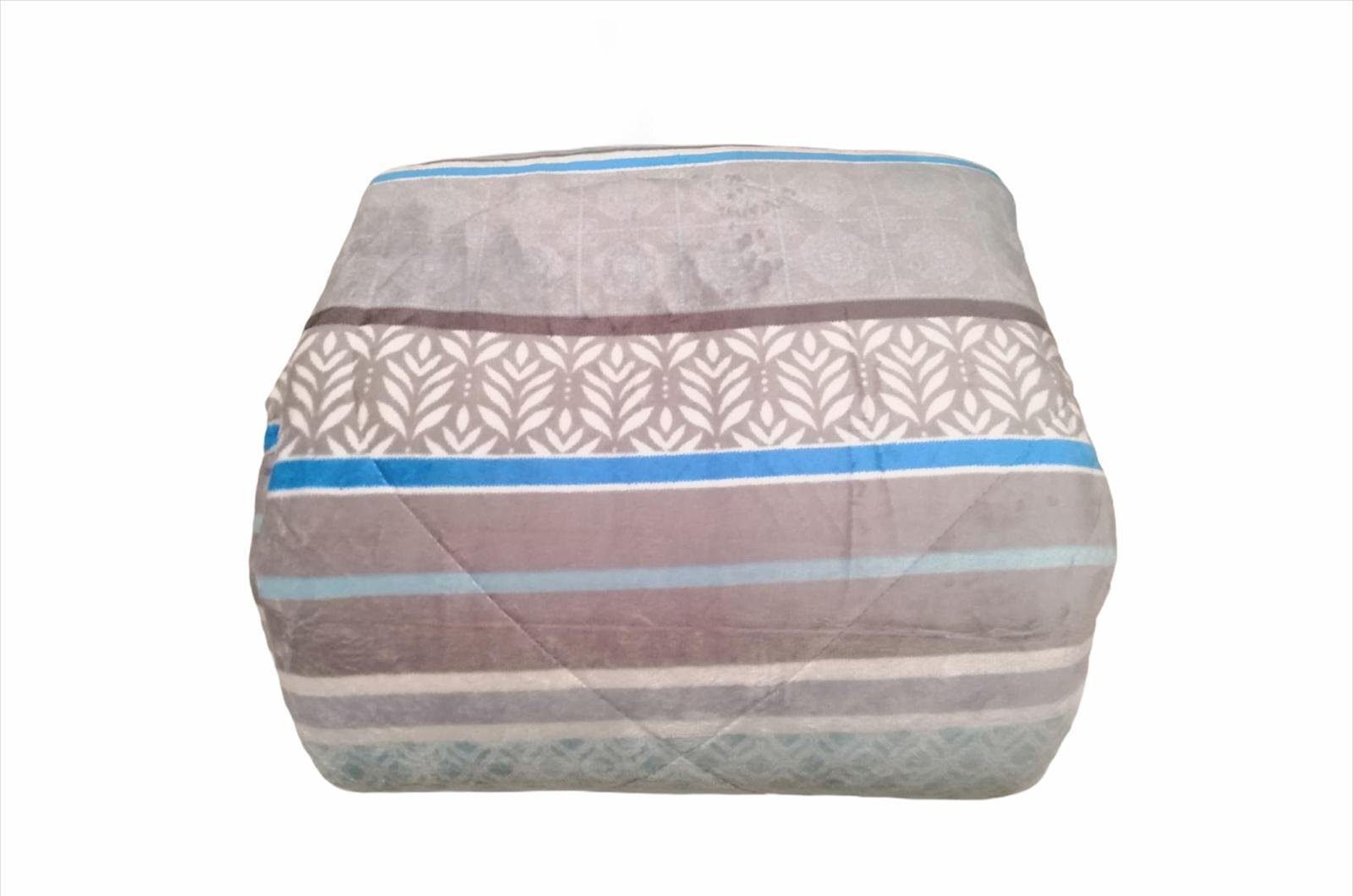 Edredón invierno nórdico y sherpa sedalina de azul 700 gr, con de color Sherpa Cama de 90cm. - Imagen 2