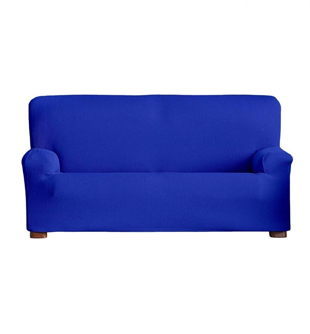 FUNDAS/PROTECTORES DE SOFÁ DE ALTA ELASTICIDAD: EN COLOR AZUL ELECTRICO.