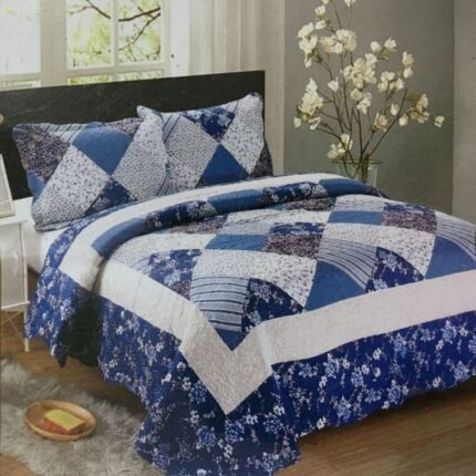 Colcha Bouti Tacto algodón para Cama de90 , 135 y 150cm con Dos Fundas de 50 x 70 cm de Regalo.