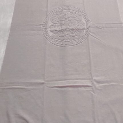 Toalla de baño y Playa 100% algodón Egipcio gran absorción con motivos Egipcio Color Blanco Medidas 90_x_175 cm.