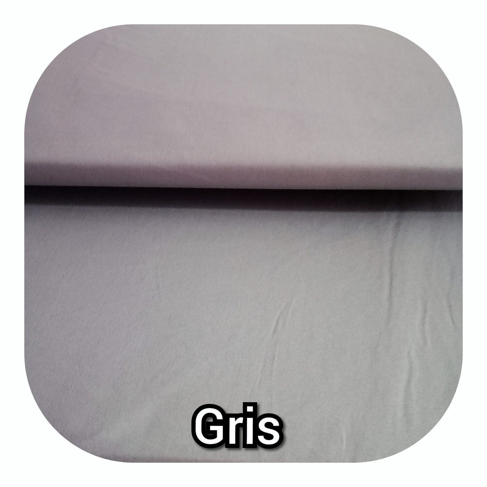 Funda nórdica lisa Gris ¾ piezas Juego completo 50% Algodón / 50% Poliéster / 144 Hilos / 115 gr/m2. - Imagen 4
