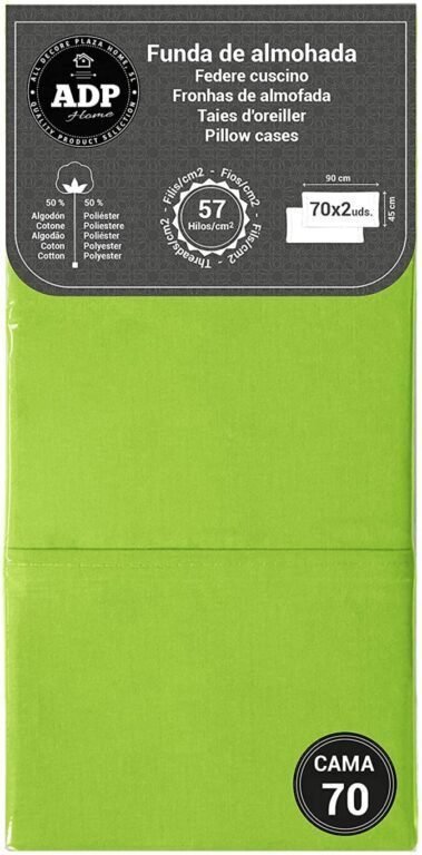 Fundas de Almohada Verde Pistacho 50P - 144 Hilos - Imagen 4
