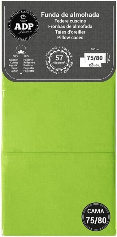 Fundas de Almohada Verde Pistacho 50P - 144 Hilos - Imagen 5