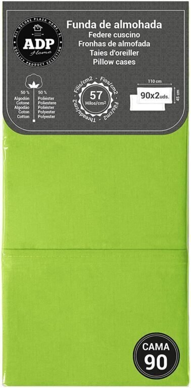 Fundas de Almohada Verde Pistacho 50P - 144 Hilos - Imagen 6