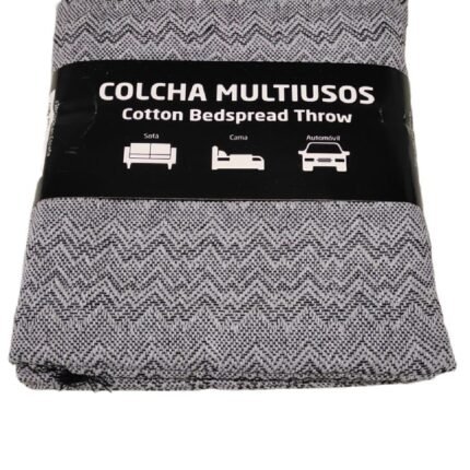 Cubre sofá Multiusos jarapas Composición del tejido: 80% Algodón, 20% Poliéster Fabricado en España color crudo y granate
