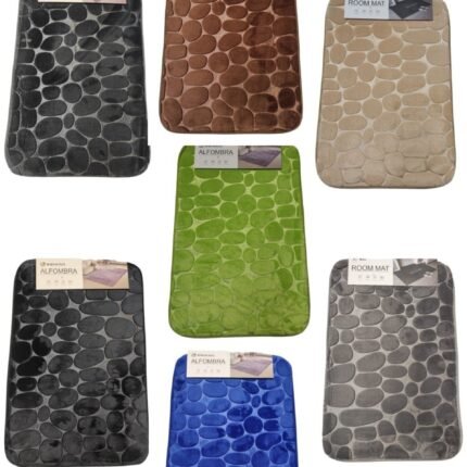 Alfombra De Baño Microfibra Súper Al corchada Absorbente Medidas, 40x60cm.