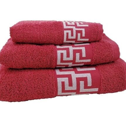 Toallas de baño algodón100% portugués, burdeos ,set 3.Gran absorción,500 g/m2,súper Suave.