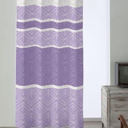 Cortina Estampada confeccionada de loneta con ollaos Dolí medidas,150x260 cm.