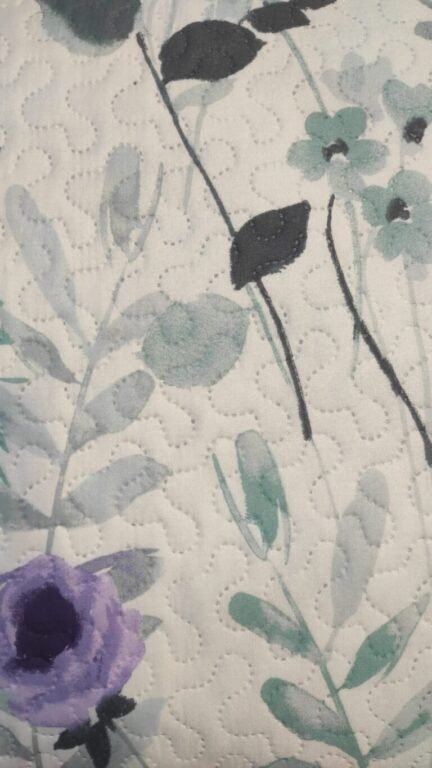 Colcha de verano estampada reversible modelo flores primavera en azul en varios tamaños Desde 90cm asta 180cm excepcional relación calidad y precio R-2022-2. - Imagen 5