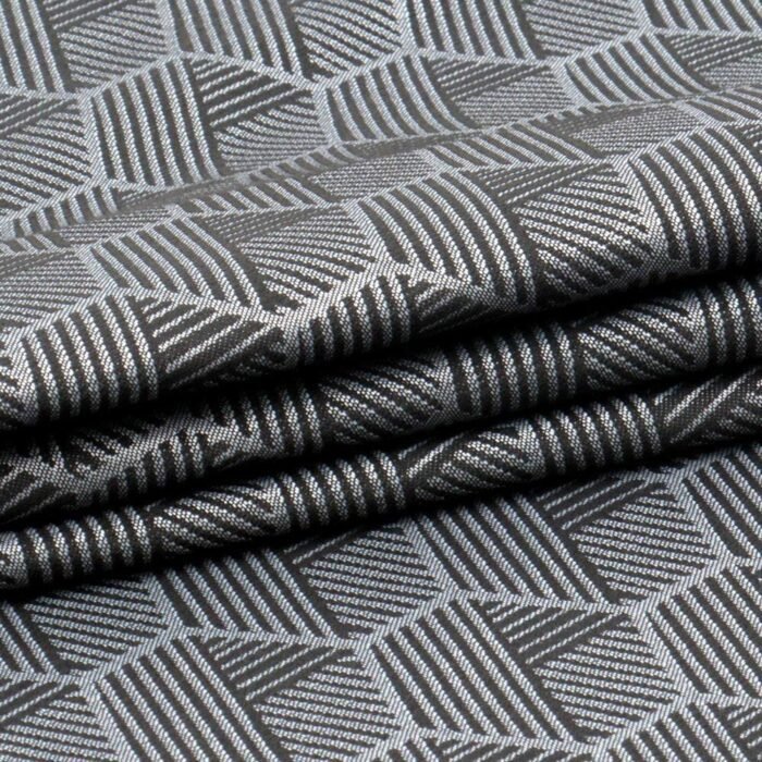 Cortinas semi opacas para ventana sala habitación salones de color gris oscuro, con 8 ojales de acero. - Imagen 3