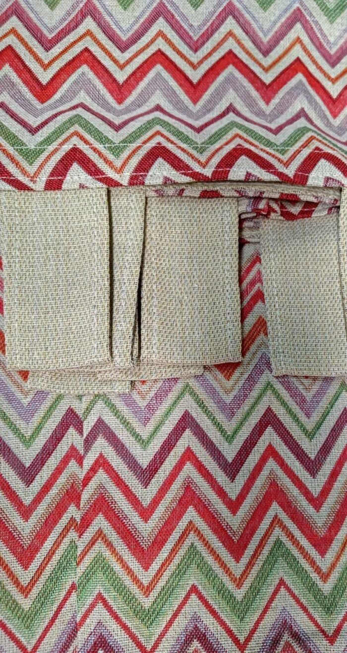 Cortina Alpujarra zigzag naranja-140x260cm: Para Interior/Exterior, Hecha en España - Imagen 6
