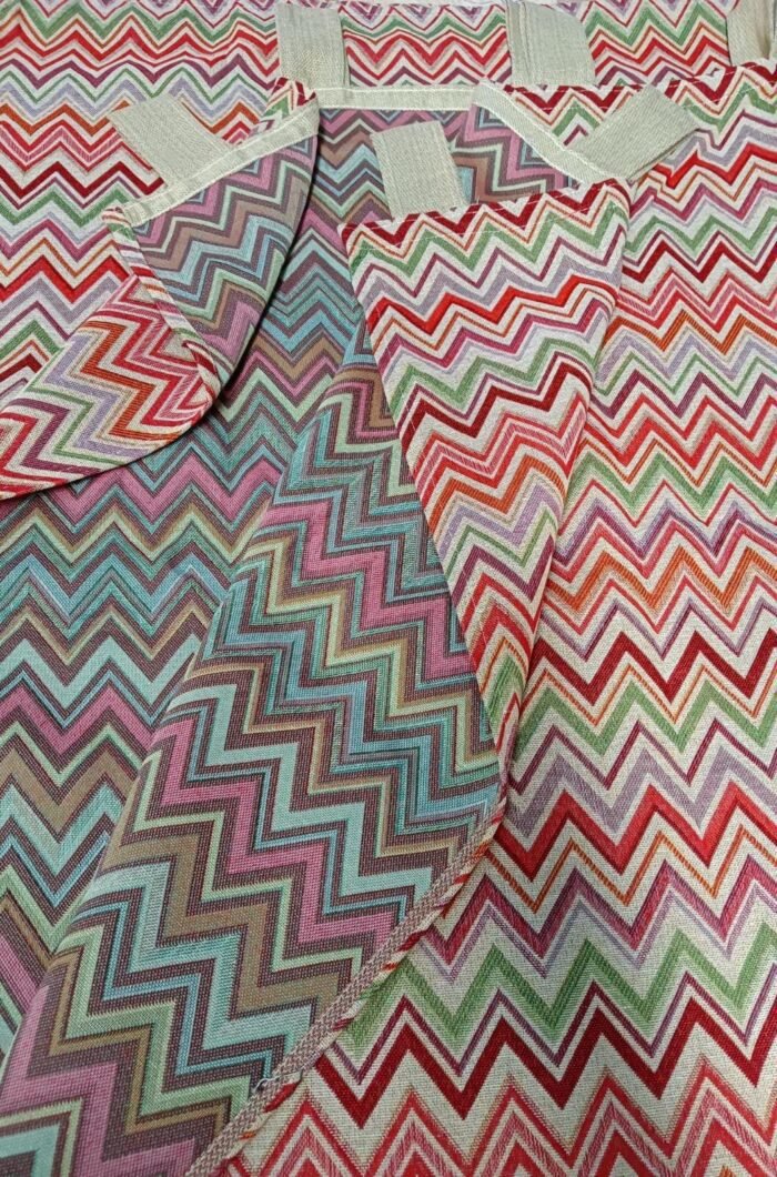 Cortina Alpujarra zigzag naranja-140x260cm: Para Interior/Exterior, Hecha en España - Imagen 7