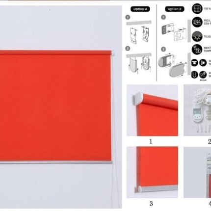 Estor Enrollable Naranja: Diseños Elegantes y Modernos