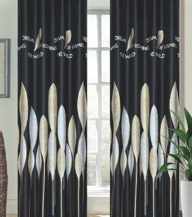 Cortina de plumas opacas de 145 x 260cm pasa sala, salones, dormitorios dando privacidad y elegancia un toque señorial.