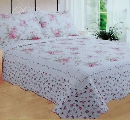 Colcha Bouti Tacto algodón para Cama de 135 y 150cm con dos fundas de 50 x 70 cm de Regalo.