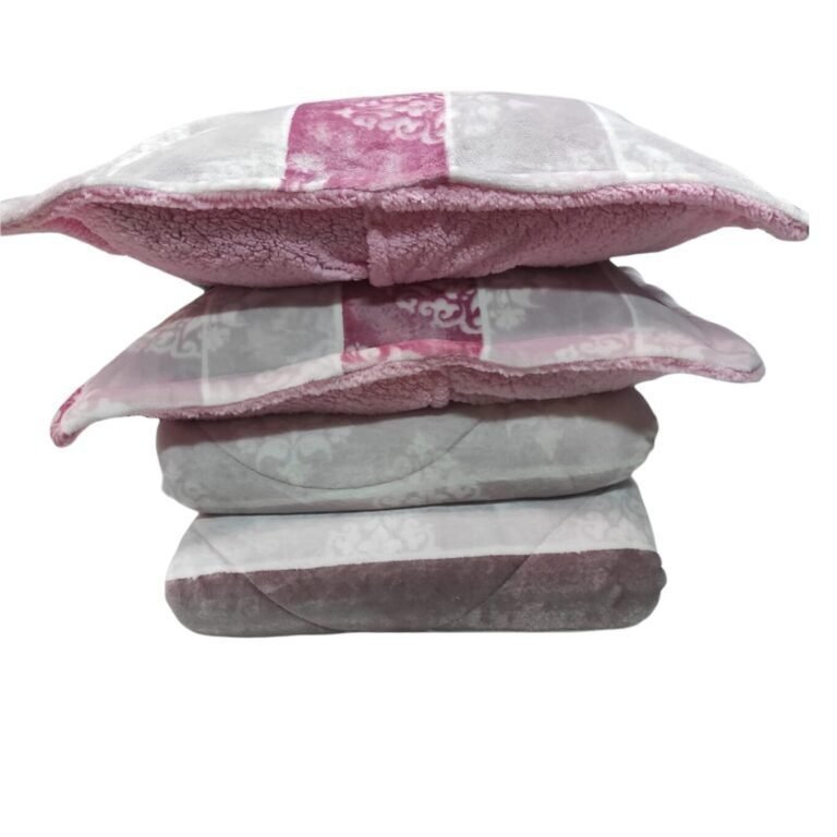 Edredón Nórdico de Invierno Busan en Sedalina y Sherpa de 700 g – Colcha de invierno Azul para Cama 135/150 cm- 240x270cm. - Imagen 2