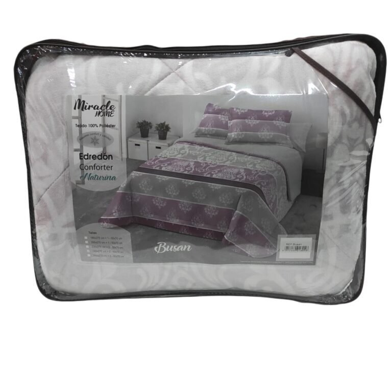 Edredón Nórdico de Invierno Busan en Sedalina y Sherpa de 700 g – Colcha de invierno Azul para Cama 135/150 cm- 240x270cm. - Imagen 8