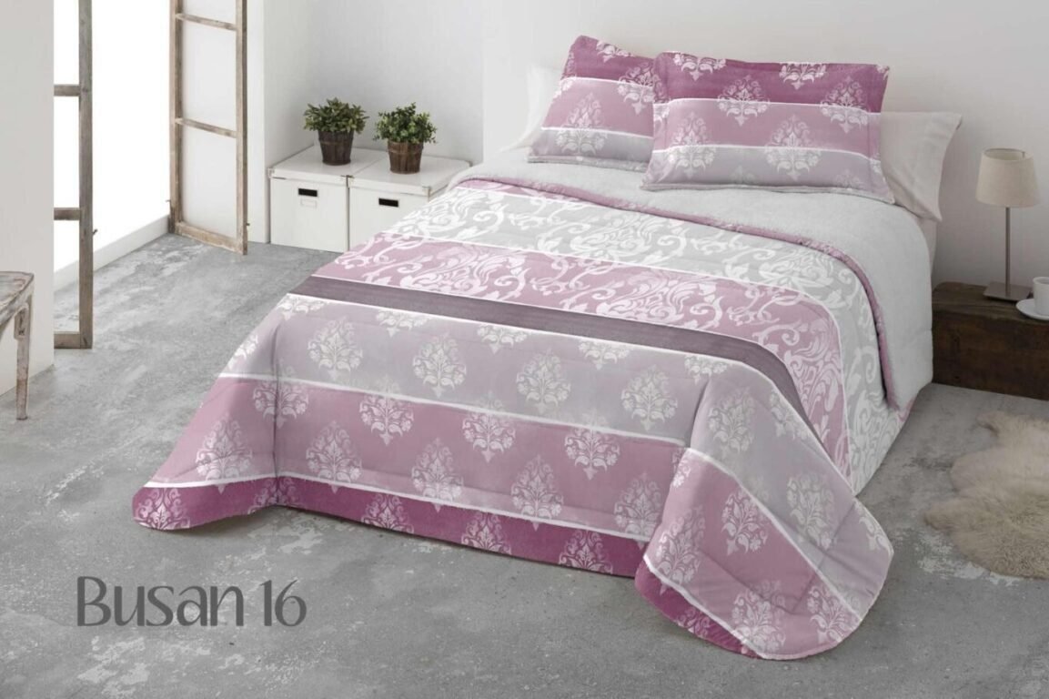 Edredón Nórdico de Invierno Busan en Sedalina y Sherpa de 700 g – Colcha de invierno Azul para Cama 135/150 cm- 240x270cm. - Imagen 9
