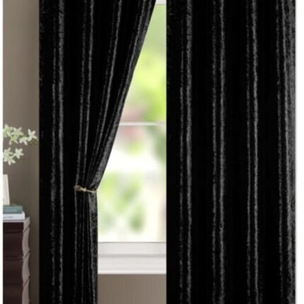 Cortinas de terciopelo liso opacas de 145 x 260cm pasa salas, salones, dormitorios dando privacidad y elegancia un toque señorial.