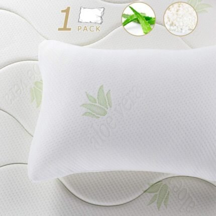 Almohada Viscoelástica Aloe Vera: Confort Hipoalergénico