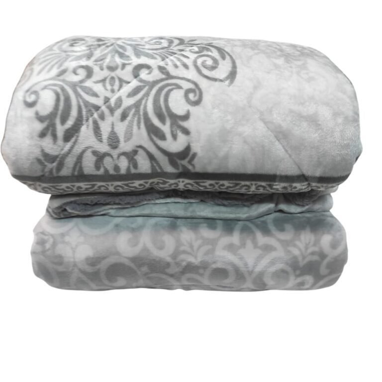 Edredón Nórdico de Invierno Detroit en Sedalina y Sherpa de 700 g – Colcha de invierno Azul para Cama 135/150 cm- 240x270cm. - Imagen 7