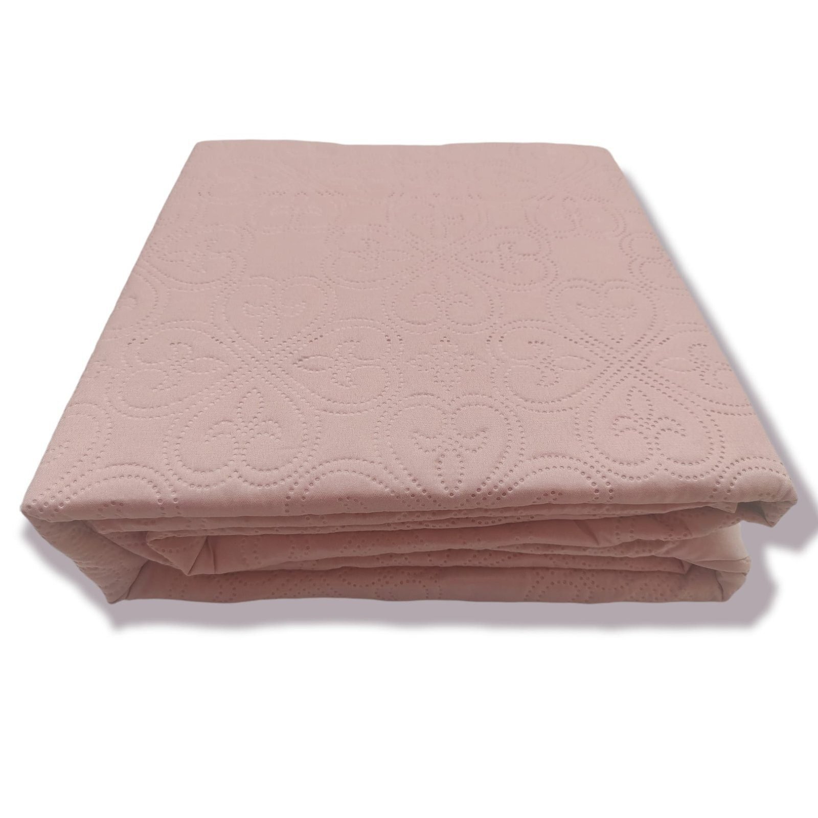 Colcha de Verano Cubrecama Lisa Reversible Sin Cojines. Cubresofá Colección El Molino Modelo Lisa Rosa - Imagen 3