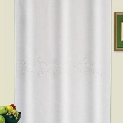 Cortinas Bordadas Rústicas 100x150cm - Estilo Único