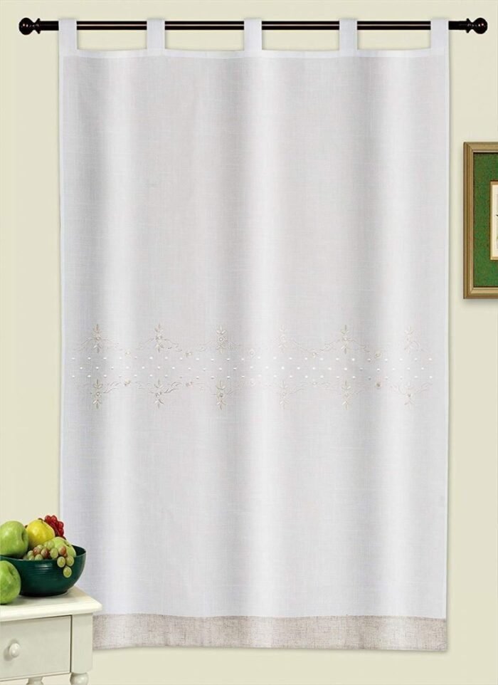 Cortinas cortas ruticas bordada, clásica  toda la vida ,Salas ,Cocina, Baños, Dormitorio desde100x150cm.