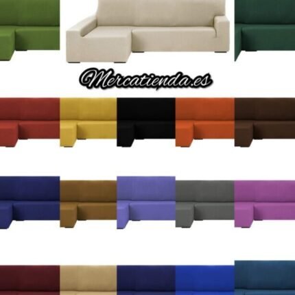 Funda Elástica para Sofá Chaise Longue, Brazo Izquierdo Brazo Derecho, según lo ves de frente   de tamaño desde 240 a 280 cm.
