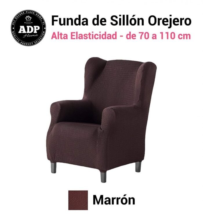 FUNDAS/PROTECTORES DE SOFÁ DE ALTA ELASTICIDAD: EN COLOR MARRON. - Imagen 5