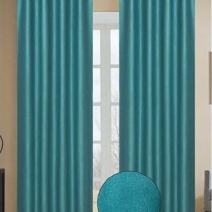 Cortina lisa opacas color verde ,medidas 145 x 260 cm para salas, salones, dormitorios dando privacidad y elegancia un toque señorial.