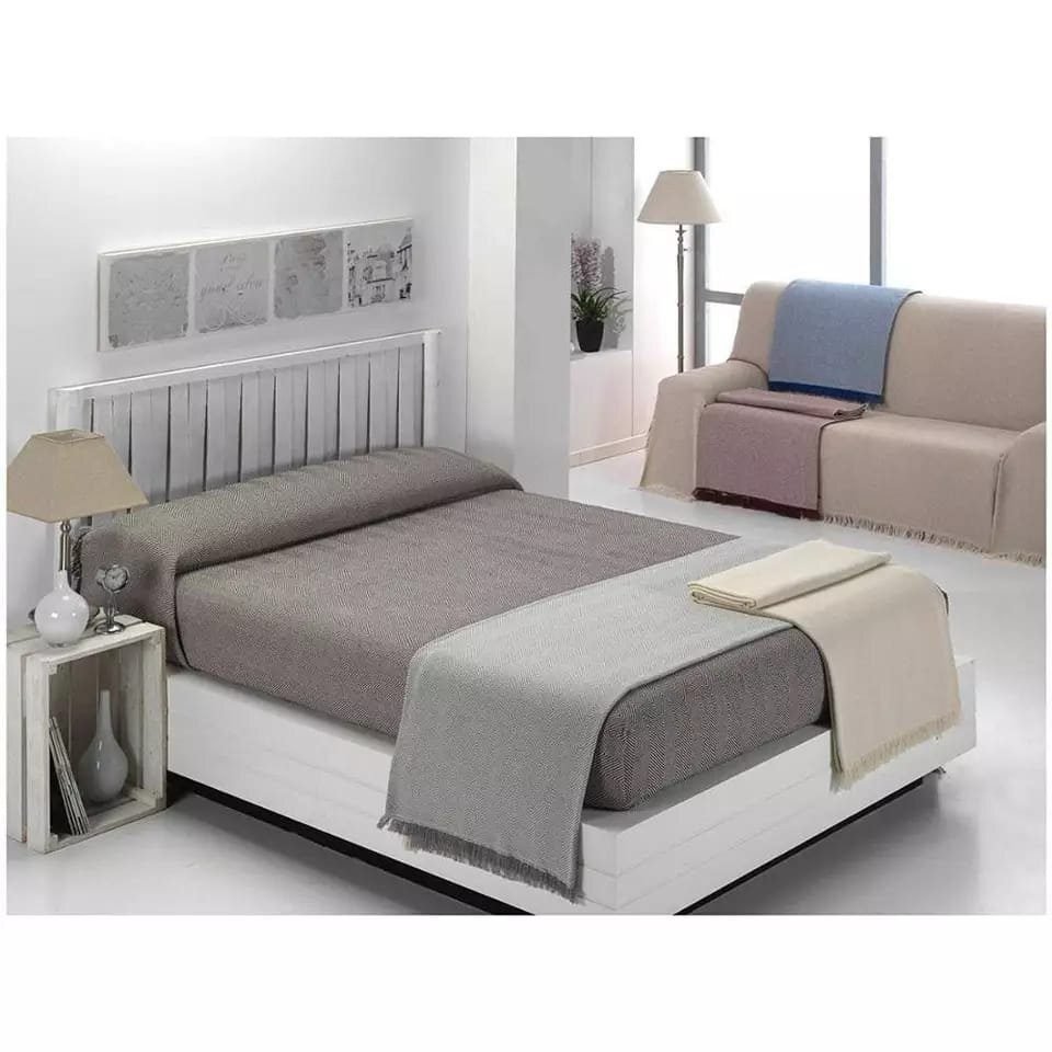 Cubre sofá Multiusos jarapas Composición del tejido: 80% Algodón, 20% Poliéster Fabricado en España colorzigzag, crudo beis. - Imagen 4