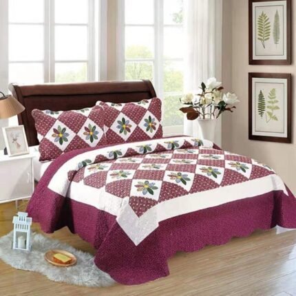 Colcha Bouti patchwork  Mándalas y flores Multicolor Tacto algodón para Cama Estampada Verano Acolchada Colchas Cubre Primavera y Entretiempo.