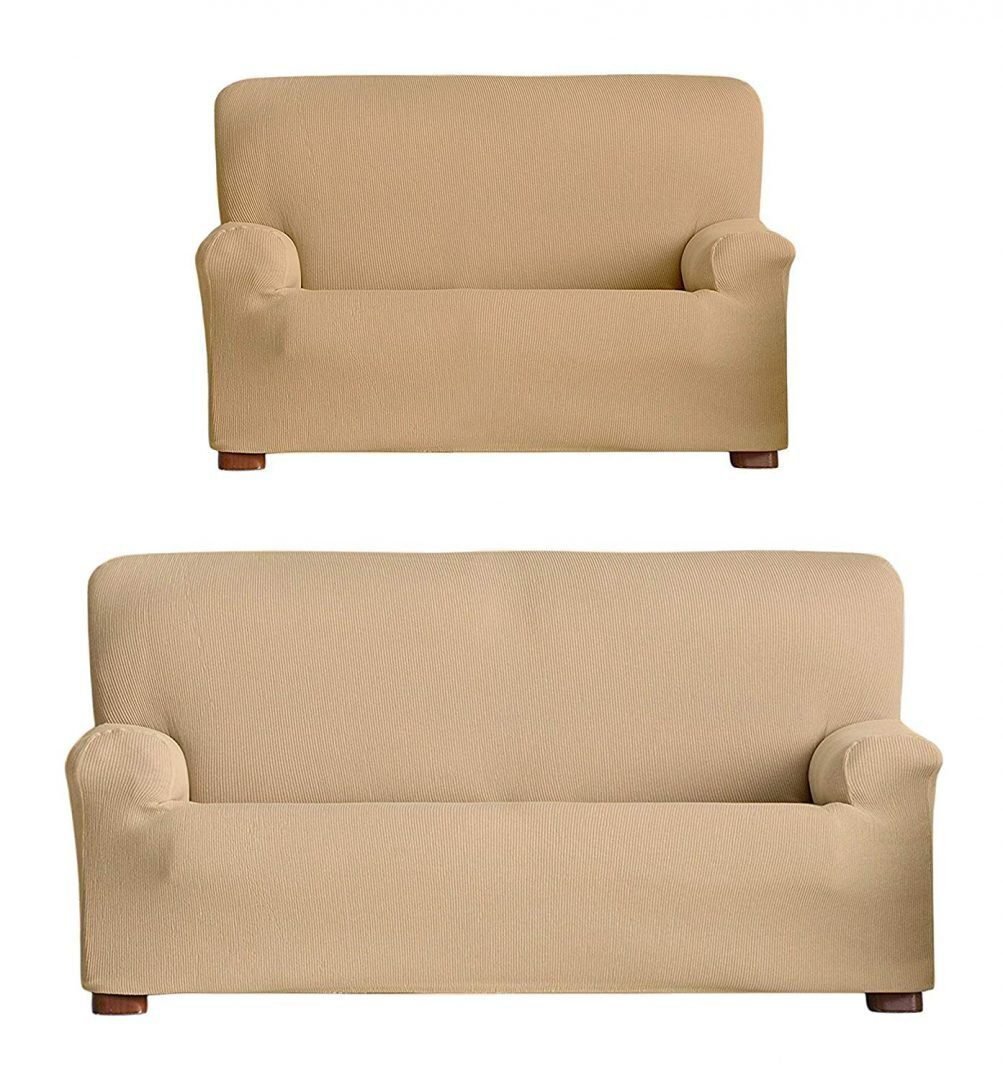 Fundas/Protectores de Sofá de Alta Elasticidad: en color Beige. - Imagen 5