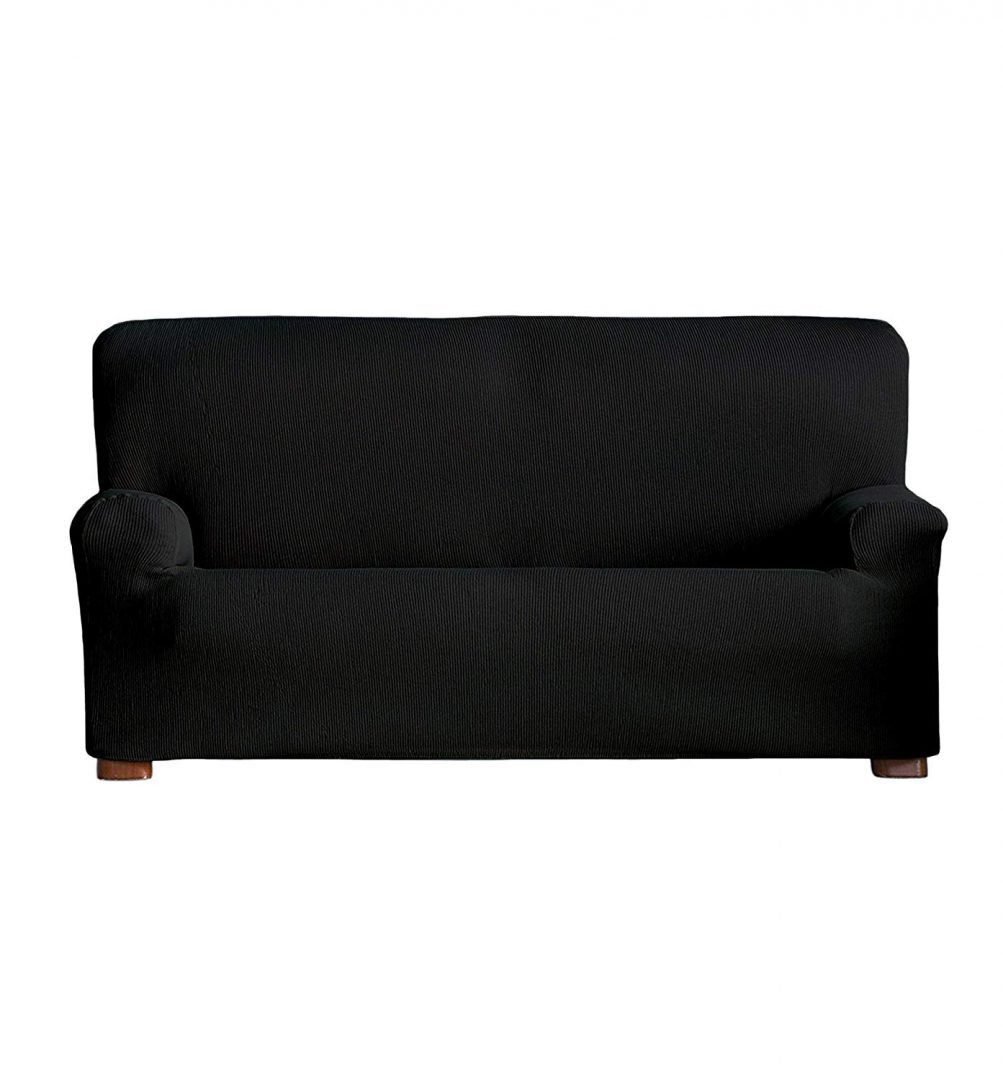 FUNDAS/PROTECTORES DE SOFÁ DE ALTA ELASTICIDAD: EN COLOR NEGRO.