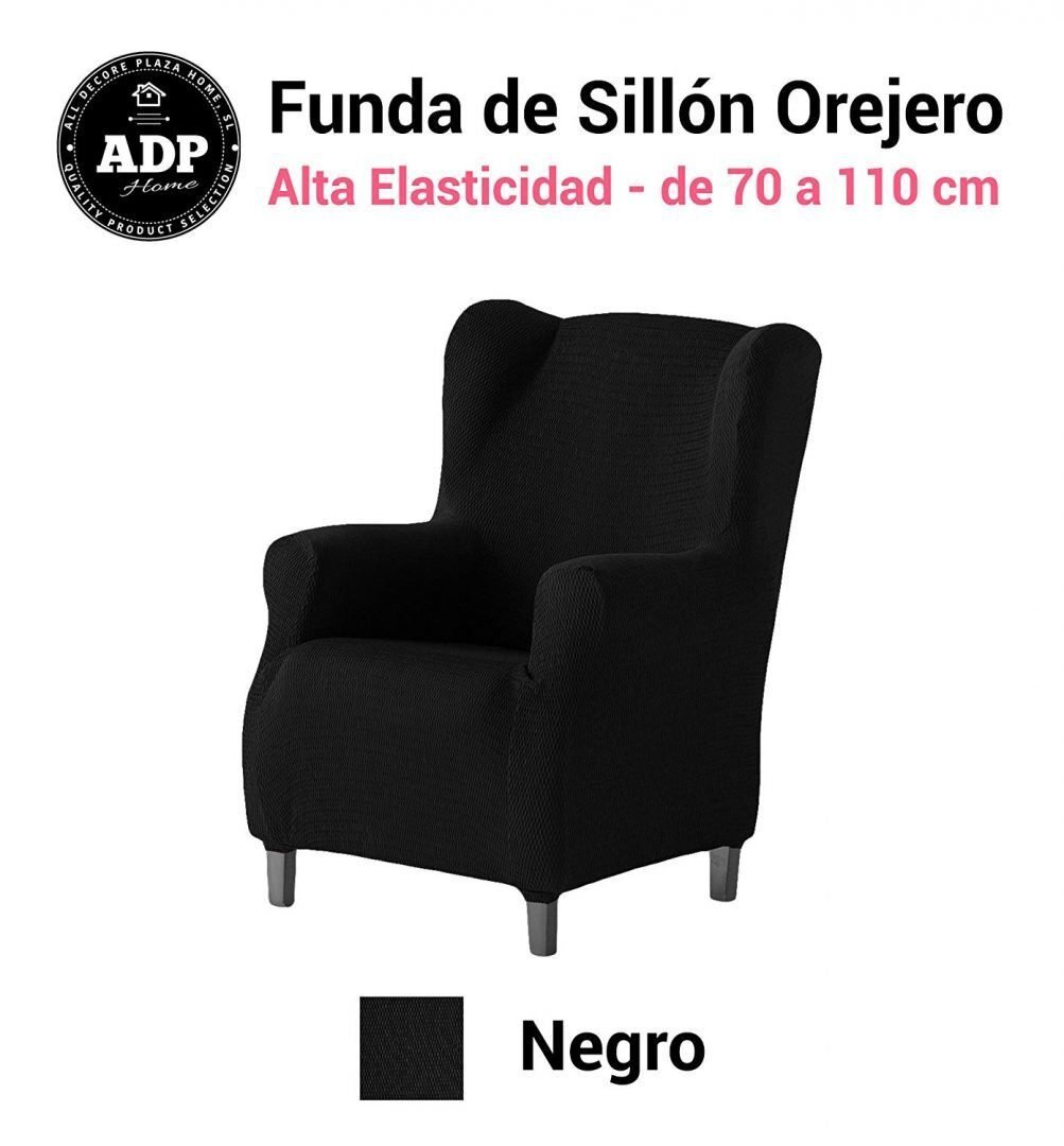 FUNDAS/PROTECTORES DE SOFÁ DE ALTA ELASTICIDAD: EN COLOR NEGRO. - Imagen 9