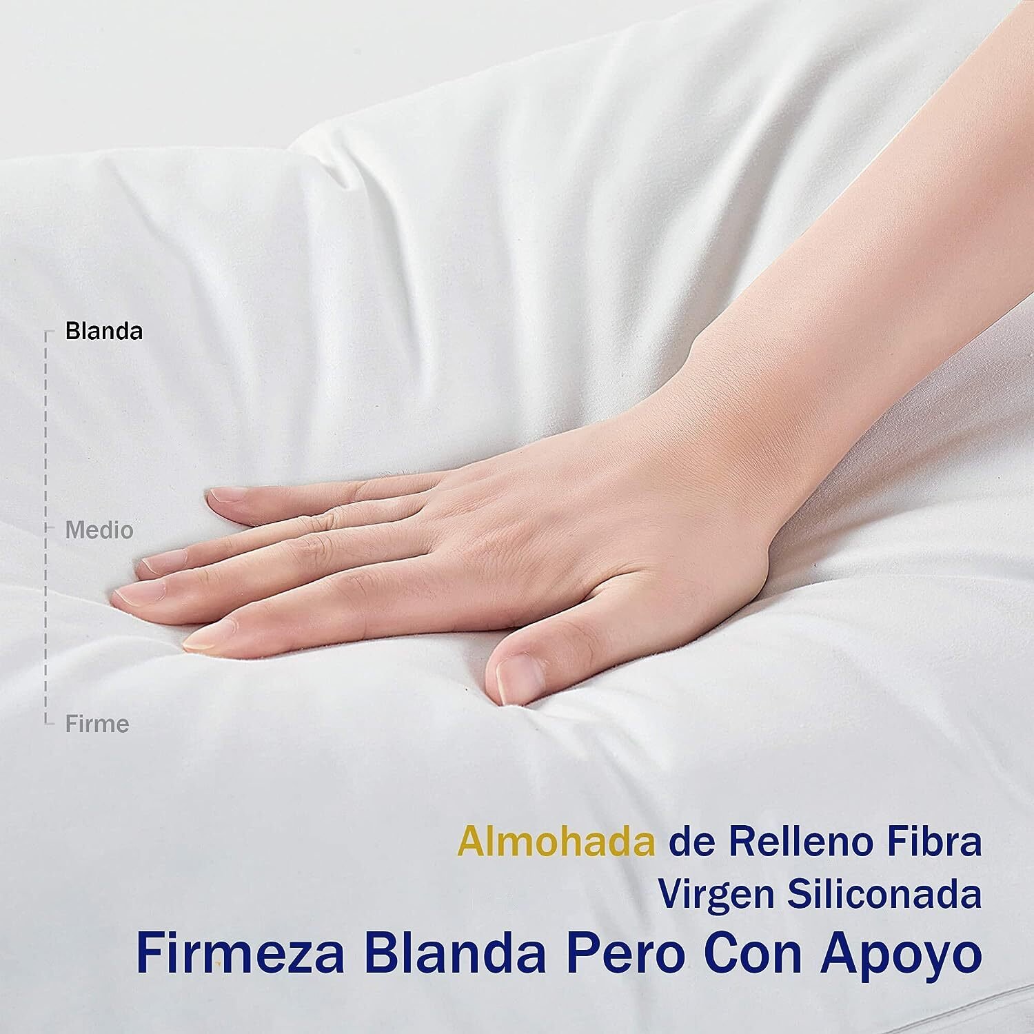 Almohada de Fibra Lavable con Cremallera: Máximo Confort - Imagen 7
