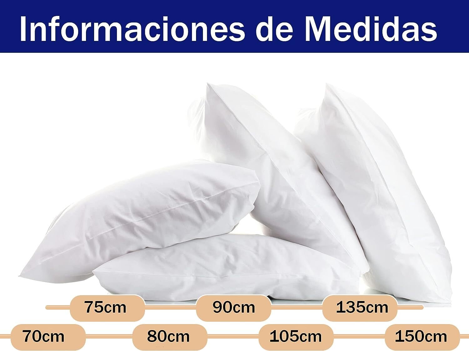 Almohada de Fibra Lavable con Cremallera: Máximo Confort - Imagen 5