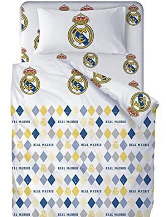 Real Madrid Juego De Sabanas de 3 Piezas, Cama de 90 (160x270 + 90x200/25 + 45x110) RM181080