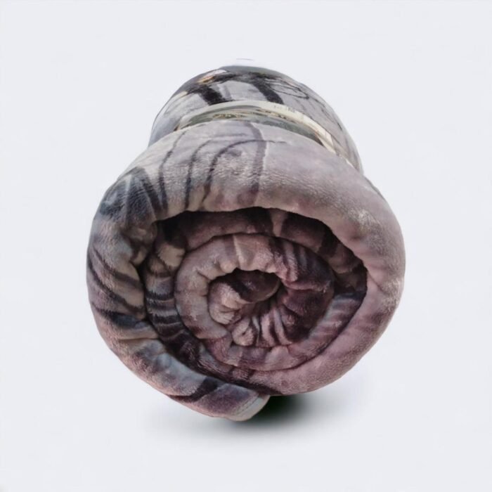 Manta sofá de Terciopelo de Poliéster 220 x 240 cm-Pluma en Gris - El Lujo y Confort que Necesitas para Camas de 135 y 150 cm - Imagen 5