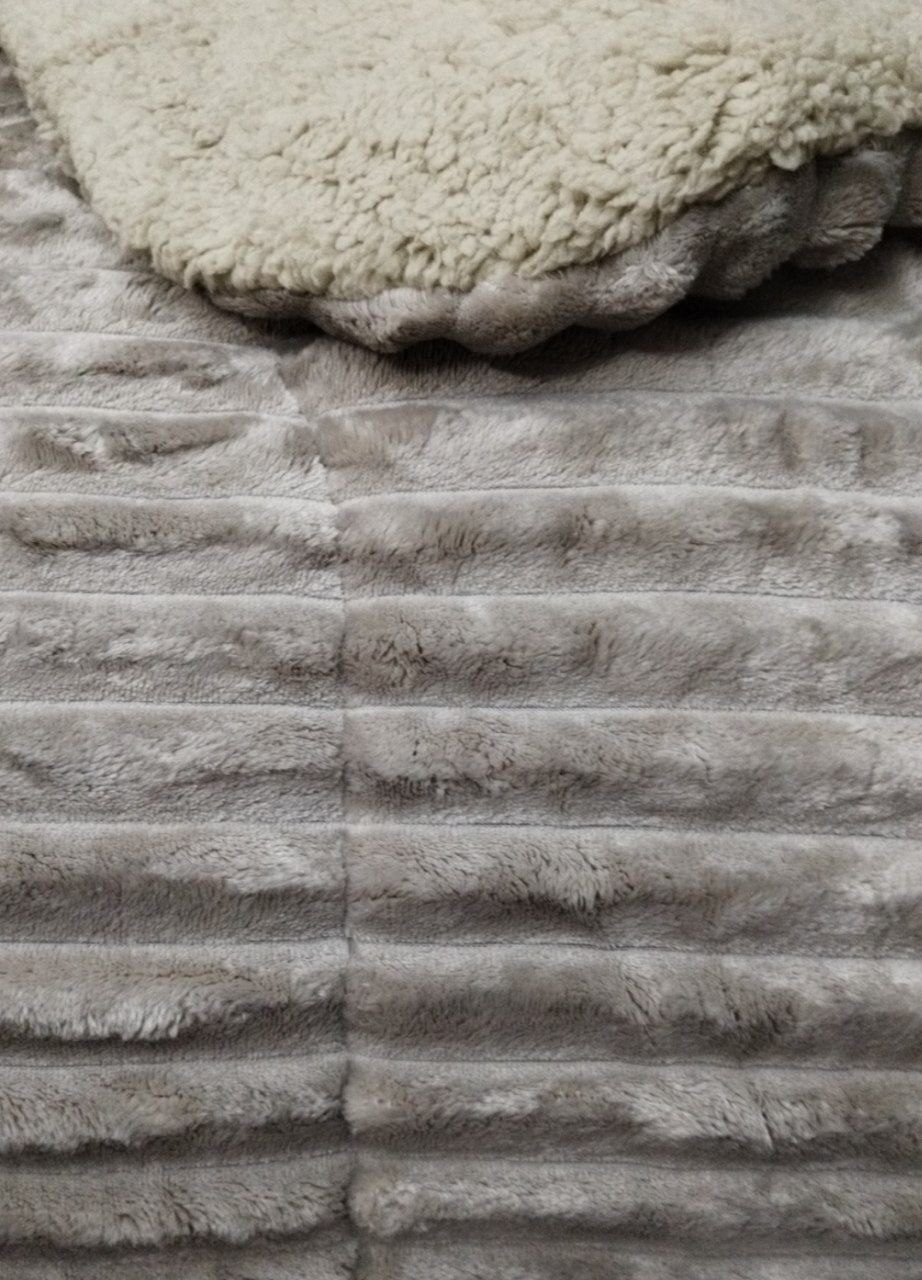 Edredón Sherpa Rayas Taupe 700 g/m² | Camas 90 a 180 cm - Imagen 6
