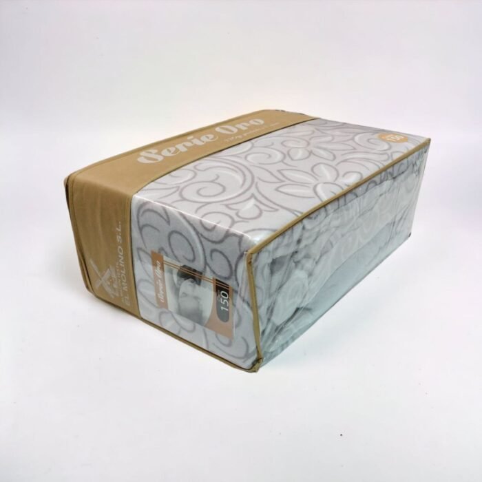 Sábanas de Coralina Térmica Premium - 220 Gramos de Invierno, Doble Perchado - MOD ESTEVO GRIS - Válidas 190/200cm + 30cm - Confort Antiestrés- Serie Oro. - Imagen 3