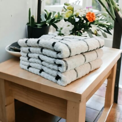 Paños de Cocina de Algodón a Cuadros de Alta Calidad - Lote de 3