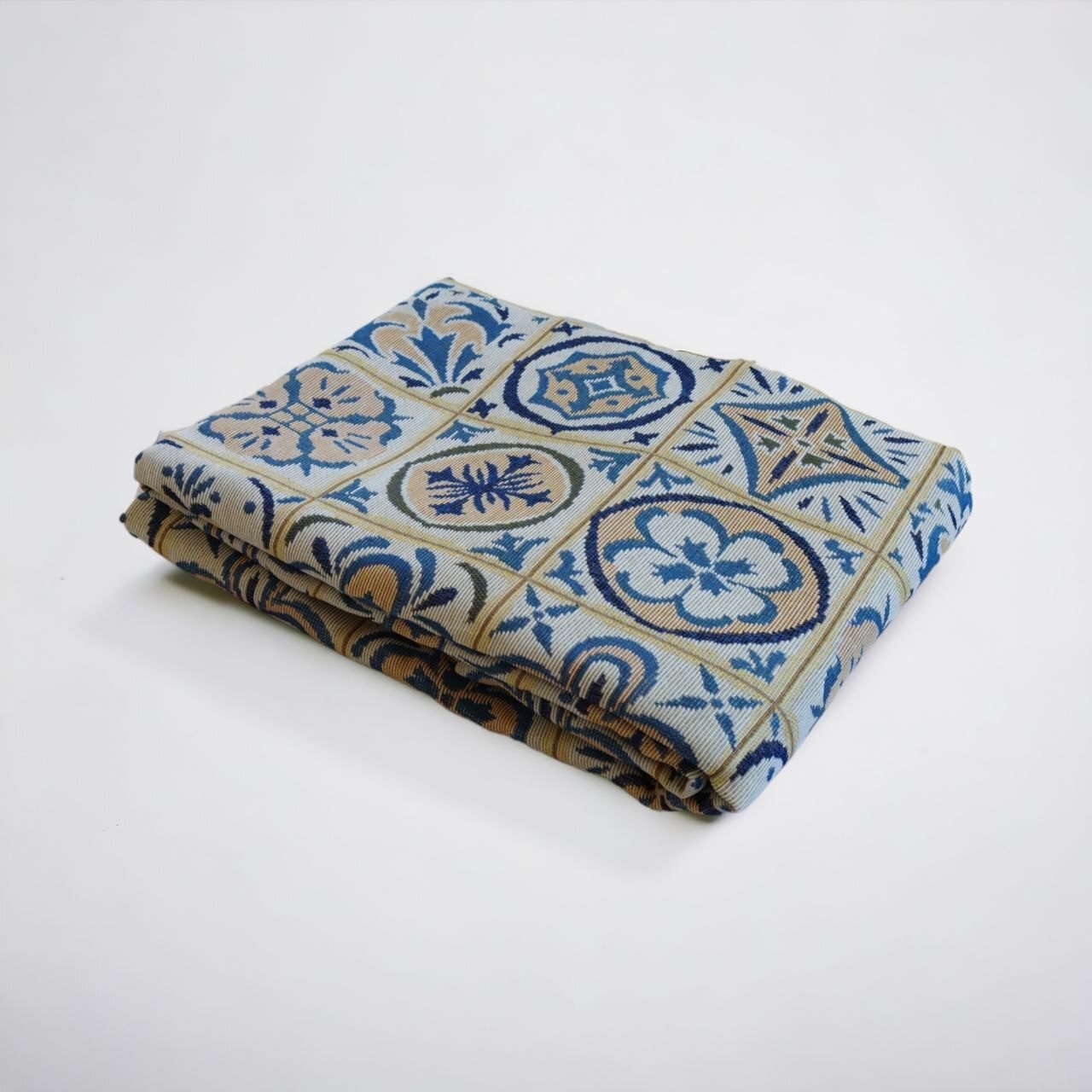 Cortina de calle Jardín Terrazo Azul 140×260 cm | Jacquard - Imagen 6